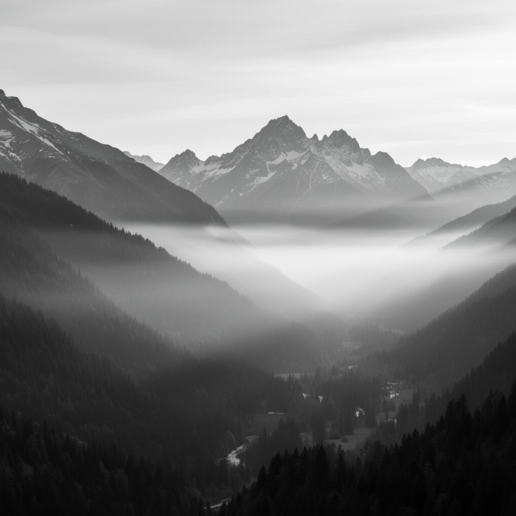Brume. Alpes