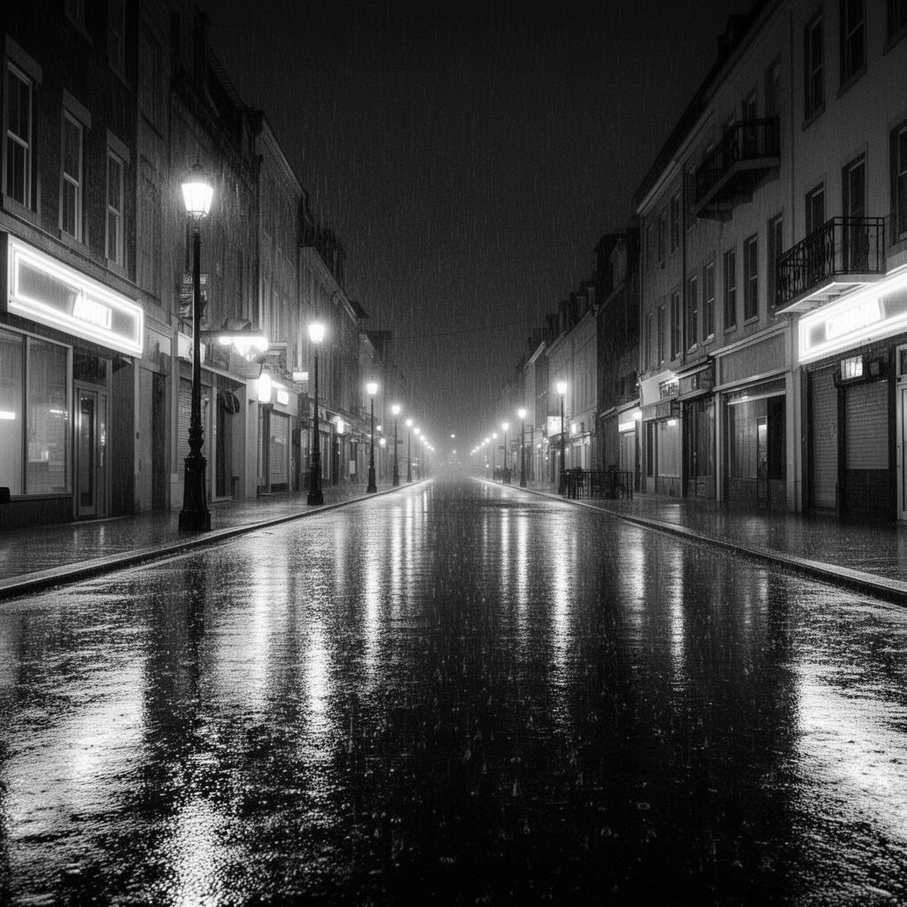Pluie. Nuit