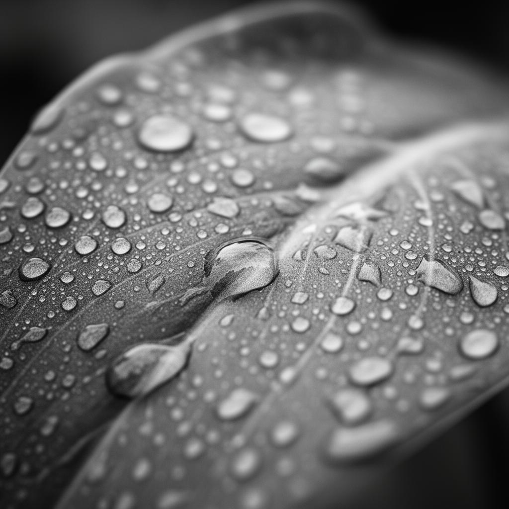 Macro. Gouttes